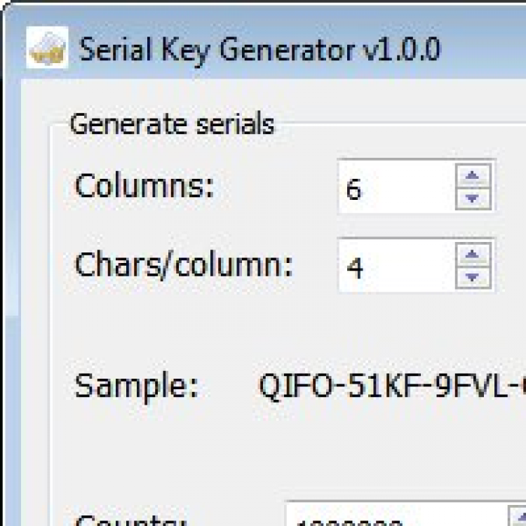 Serial Key Generator скачать на Windows бесплатно