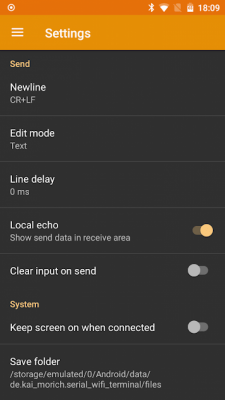 Скриншот приложения Serial WiFi Terminal - №8