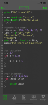 Скриншот приложения R Programming Compiler - №1