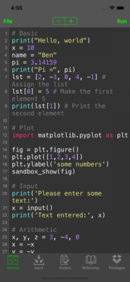 Скриншот приложения Python Programming Interpreter - №1