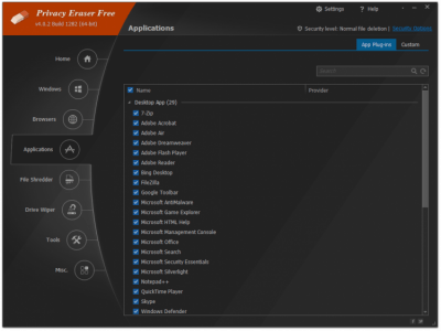 Скриншот приложения Privacy Eraser Portable - №4