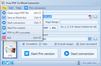 Скриншот приложения FM Studio Free PDF To Word Converter - №1