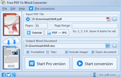 Скриншот приложения FM Studio Free PDF To Word Converter - №3