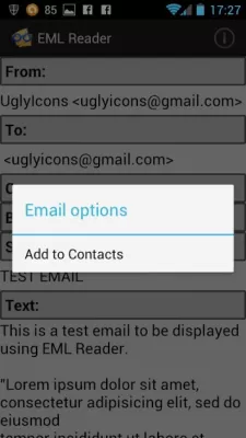 Скриншот приложения EML Reader FREE - №3