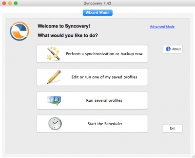 Скриншот приложения Syncovery для Mac - №1