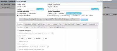 Скриншот приложения Syncovery для Linux - №3