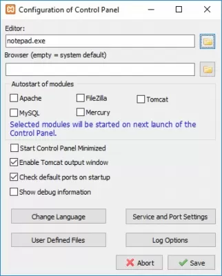 Скриншот приложения XAMPP для Windows - №2