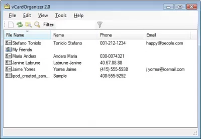 Скриншот приложения vCardOrganizer - №4