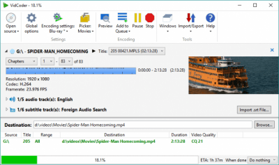 Скриншот приложения VidCoder - №3