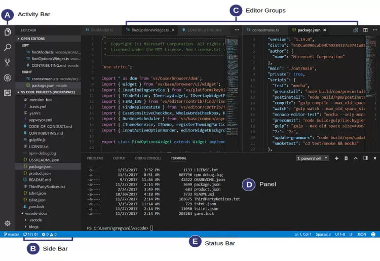 visual studio example code