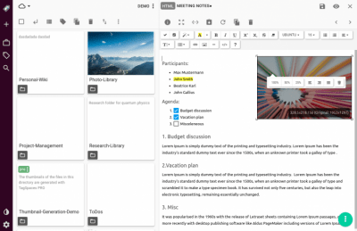 Скриншот приложения TagSpaces для Windows - №4