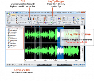Скриншот приложения Free Audio Editor для Windows - №2