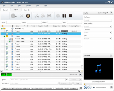 Скриншот приложения Xilisoft Audio Converter Pro - №1