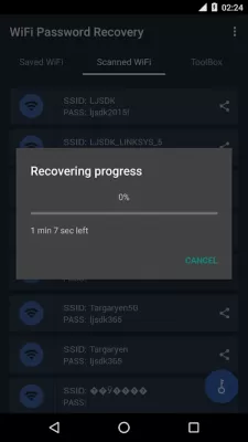 Скриншот приложения WiFi Password Recovery - №4