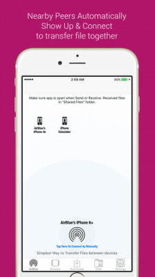 Скриншот приложения AirBlue Sharing - №1