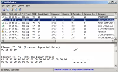 Скриншот приложения WifiInfoView - №1