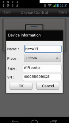 Скриншот приложения EDUP WiFi socket - №2