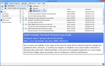 Скриншот приложения RSS Guard - №7
