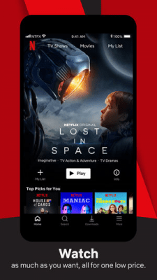 Скриншот приложения Netflix - №1