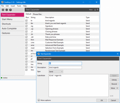 Скриншот приложения FastKeys - №5