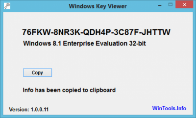 Скриншот приложения Windows Key Viewer - №1