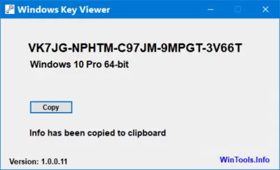 Скриншот приложения Windows Key Viewer - №3