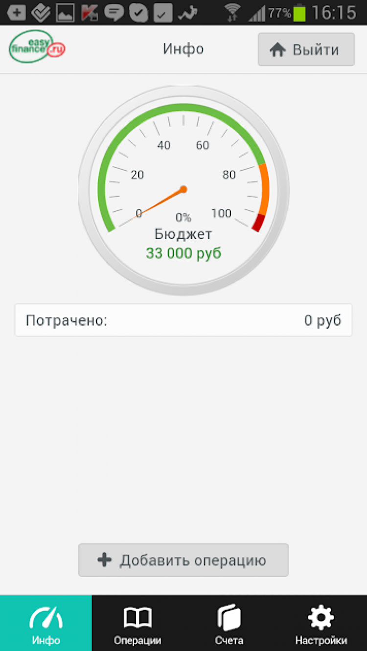 Приложение для учета бизнеса. EASYFINANCE.