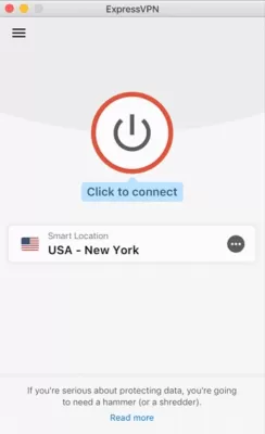 Скриншот приложения ExpressVPN для macOS - №1