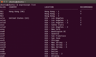 Скриншот приложения ExpressVPN для Linux - №2