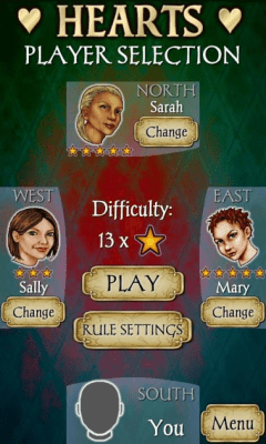Скриншот приложения Hearts Free - №3