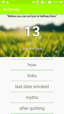 Скриншот приложения No Smoke - №2