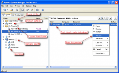 Скриншот приложения Remote Queue Manager Personal - №1