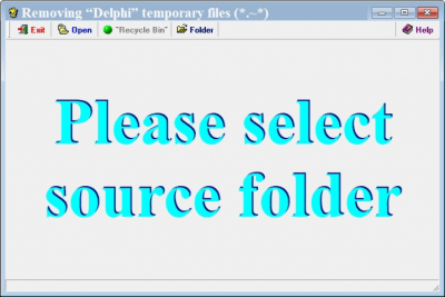 Скриншот приложения RemoveDelphiTemp - №1