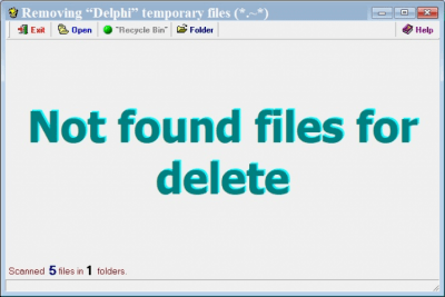 Скриншот приложения RemoveDelphiTemp - №5