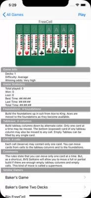 Скриншот приложения BVS Solitaire Collection для iPhone/iPad - №4