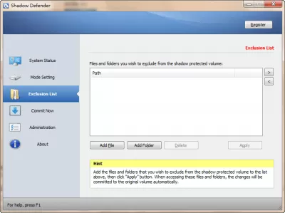 Скриншот приложения Shadow Defender - №3