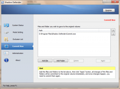 Скриншот приложения Shadow Defender - №4
