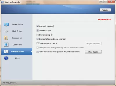 Скриншот приложения Shadow Defender - №5