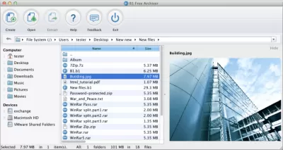 Скриншот приложения B1 Free Archiver - №3