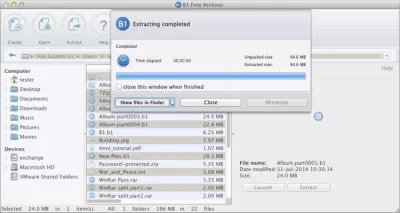 Скриншот приложения B1 Free Archiver - №4