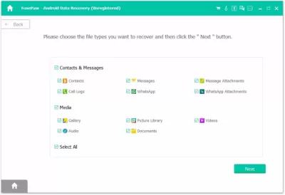 Скриншот приложения Android Data Recovery - №4