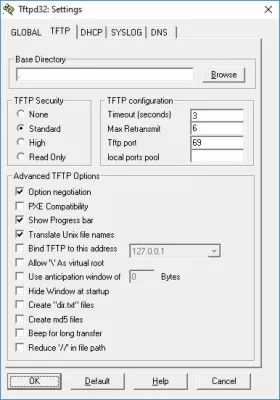 Скриншот приложения Tftpd32 - №3