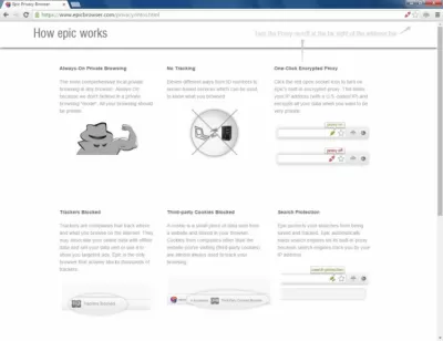 Скриншот приложения Epic Privacy Browser - №1