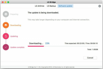 Скриншот приложения LG Bridge - №1