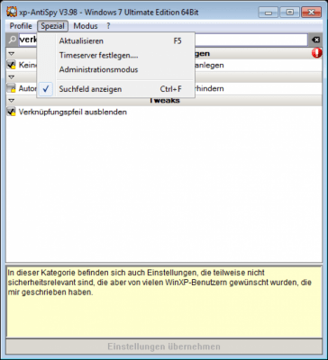 Скриншот приложения XP-AntiSpy - №6