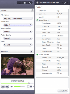 Скриншот приложения Xilisoft 3GP Video Converter - №5