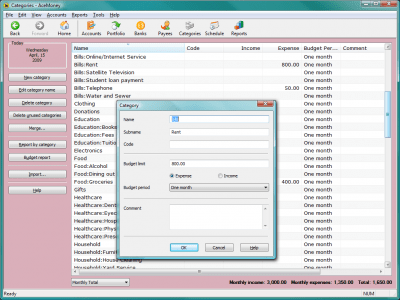 Скриншот приложения AceMoney Lite - №6