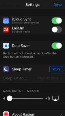 Скриншот приложения Radium for Internet Radio - №5