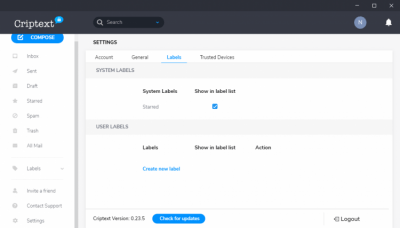 Скриншот приложения Criptext - №5