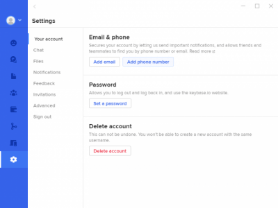 Скриншот приложения Keybase - №5